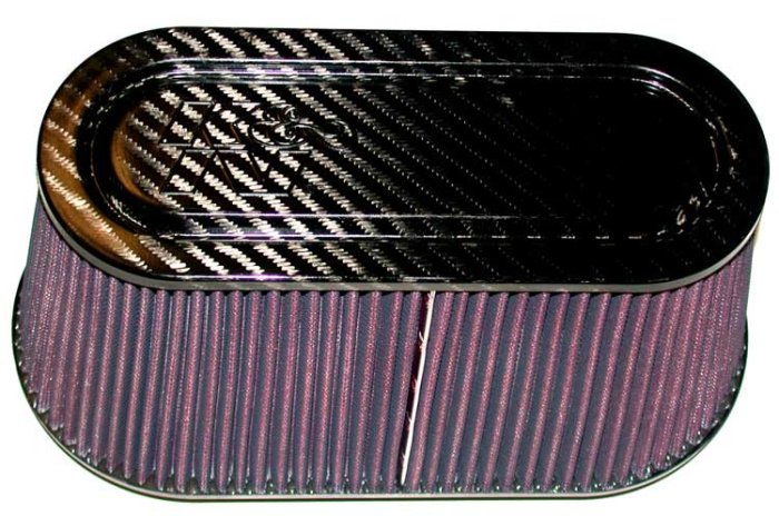 Фильтр нулевого сопротивления универсальный K&N RP-5115   Air Filter - Carbon Fiber Top and Base