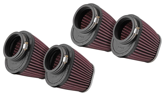 Фильтр нулевого сопротивления универсальный K&N RC-2914   Chrome Filter